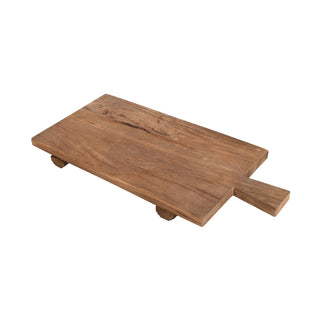 Wood Chopping Board - Large, side angle, cutting board, wood cutting boards, cutting board wood, reclaimed wood board, serving board, wood riser, tabletop accessory, decor, natural wood grain, handmade, liamandlana.com