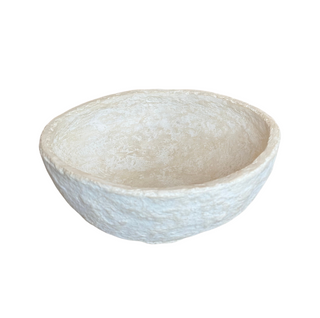 Oversized Paper Mache Bowl, top angle, bowl, decorative bowl, paper mache, paper mache bowl, handmade paper mache, decor, liamandlana.com