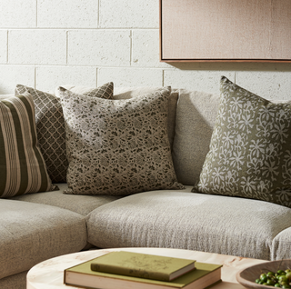 Aisha Green Pillow 22" x 22"