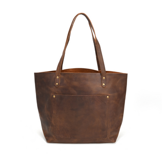 Lena Leather Tote, front side, tote bag, leather tote bag, tote bag leather, leather tote, genuine leather, luxury bag, handmade bag, fashion, leather purses, liamandlana.com