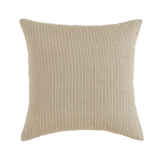 Wren Pillow 24" x 24" - Mist, front side, throw pillow, decorative, striped, blue accent pillow, linen, handmade, sustainable, fill included, liamandlana.com