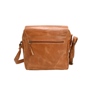 Leya Leather Messenger Bag, back side, messenger bag. bags messenger, leather messenger bag, leather mesenger, leather bag, genuine leather, luxury bags, fashion, handmade bag, liamandlana.com