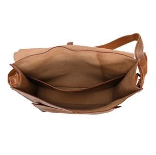 Monte Messenger Bag - Tan Brown, inside, messenger bag. bags messenger, leather messenger bag, leather bag, genuine leather, luxury bags, fashion, handmade bag, liamandlana.com