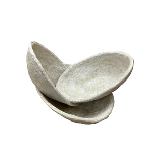 Paper Mache Bowl - Set of 3, top angle, bowl, decorative bowl, paper mache, handmade paper mache, decor, liamandlana.com