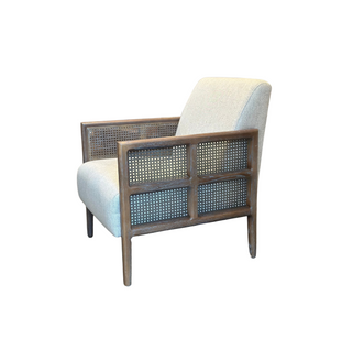 Cranburry Chair, side angle, accent chair, living room, cane chair, sustainable furniture, liamandlana.com