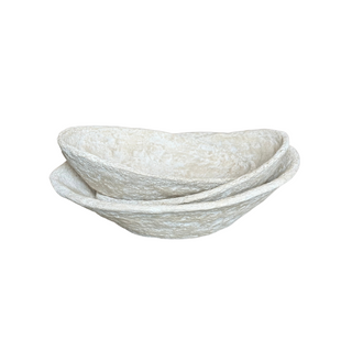 Paper Mache Bowl - Set of 3, front side, bowl, decorative bowl, paper mache, handmade paper mache, decor, liamandlana.com