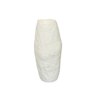 Paper Mache Fonda Vase - Medium, front side, vase, vases, decorative vase, paper mache vase, textured vase, handmade paper mache, decor, liamandlana.com