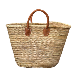 Market Basket, front side, basket, baskets, storage basket, woven basket, market basket, woven storage basket, basket for blankets, blanket baskets, handmade baskets, home decor, natural materials, liamandlana.com