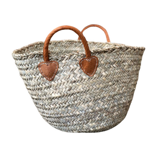 Firewood Basket, front side, basket, baskets, storage basket, woven basket, market basket, woven storage basket, basket for blankets, blanket baskets, handmade baskets, home decor, natural materials, liamandlana.com