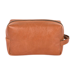 Clara Toiletry Bag - Small, front side, toiletry bag, toiletries bag, men's toiletries bag, ments toletry bag leather, genuine leather, handmade bag, liamandlana.com