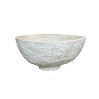 Oversized Paper Mache Bowl, front side, bowl, decorative bowl, paper mache, paper mache bowl, handmade paper mache, decor, liamandlana.com