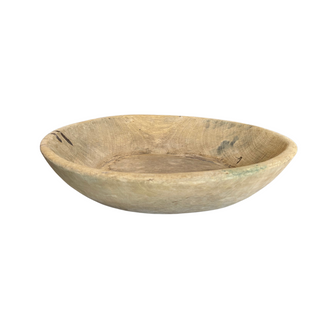Recycled Wood Bowl - Medium, front side, wood bowl, wooden bowls, decorative bowl, reclaimed wood bowl, dough bowl, handmade bowl, natural wood grain, one-of-a-kind bowl, tabletop accessory, decor, liamandlana.com