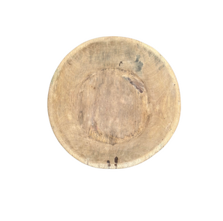 Recycled Wood Bowl - Medium, top angle, wood bowl, wooden bowls, decorative bowl, reclaimed wood bowl, dough bowl, handmade bowl, natural wood grain, one-of-a-kind bowl, tabletop accessory, decor, liamandlana.com