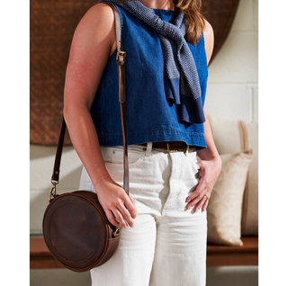 Ruby Round Bag - Antique Brown