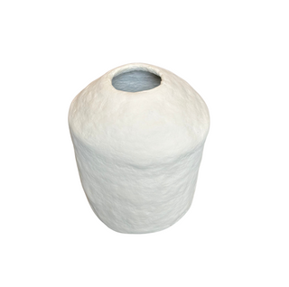 Paper Mache Tapered Vase - Small, top angle, vase, vases, decorative vase, paper mache vase, textured vase, handmade paper mache, decor, liamandlana.com
