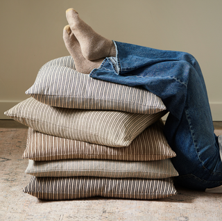 Wren Dark Brown Pillow 24" x 24"