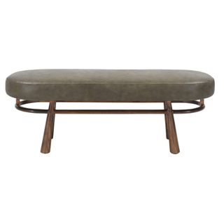 Sienna Leather Bench