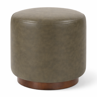 Sophie Leather Ottoman
