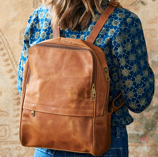 Cora Leather Backpack, styled shot, backpack, leather backpack, backpack for women, backpacks leather, genuine leather, travel backpack, school backpack, handmade backpack, liamandlana.com 