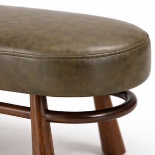 Sienna Leather Bench