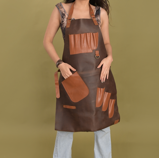 Aria Leather Apron, styled shot, apron, work apron, leather apron, aprons leather, top grain leather, genuine leather, handmade, liamandlana.com 