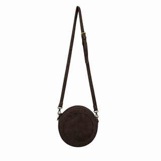Ruby Round Bag - Brown Suede