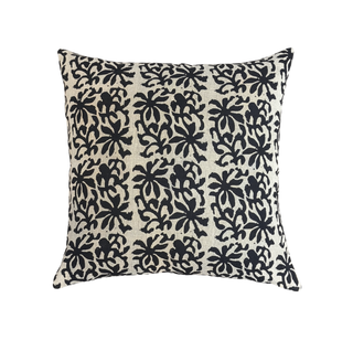 Aisha Black Pillow 22" x 22"