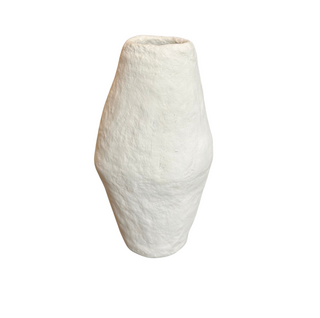 Paper Mache Fonda Vase - Large, front side, vase, vases, decorative vase, paper mache vase, textured vase, handmade paper mache, decor, liamandlana.com 