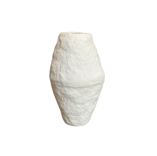 Paper Mache Fonda Vase - Small, front side, vase, vases, decorative vase, paper mache vase, textured vase, handmade paper mache, decor, liamandlana.com 