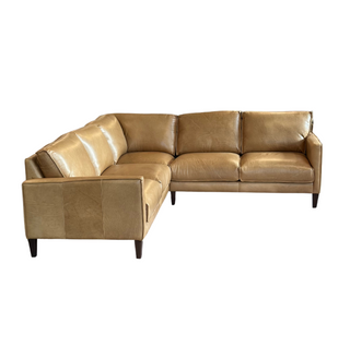 Lana Sectional, front side, sectional sofa, leather sectional, leather couch, genuine leather, italian leather, liamandlana.com 