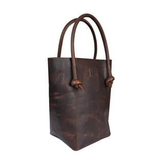 Elsie Leather Tote - Antique Brown