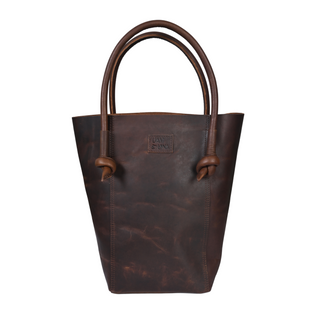 Elsie Leather Tote - Antique Brown