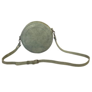 Ruby Round Bag - Olive Suede