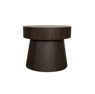 Mushroom Accent Table, Large - Brownstone