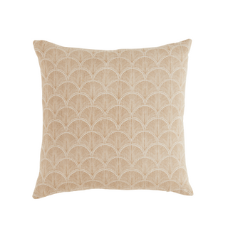 Perla Pillow 22" x 22", front side, throw pillow, decorative pillow, linen, block-printed, handmade, sustainable, fill included liamandlana.com
