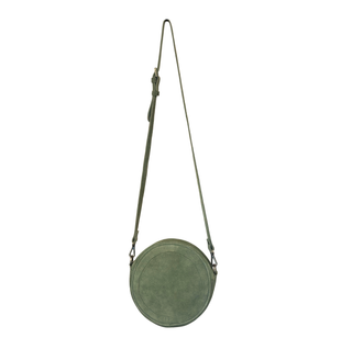 Ruby Round Bag - Olive Suede