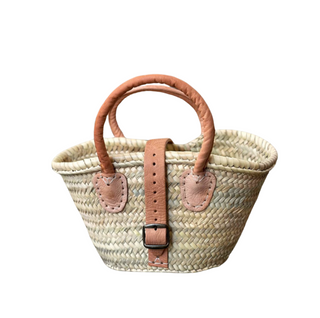 Tiny Market Purse, front side, purses, straw bag, basket bag, french market basket bag, market bag, woven bag, woven purse, luxury bag, handmade bag, fashion, summer bag, liamandlana.com 