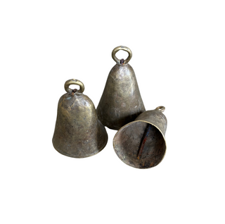Vintage Brass Cow Bell, styled shot, bell, cow bell, vintage bell, decor, table top accessories, liamandlana.com 